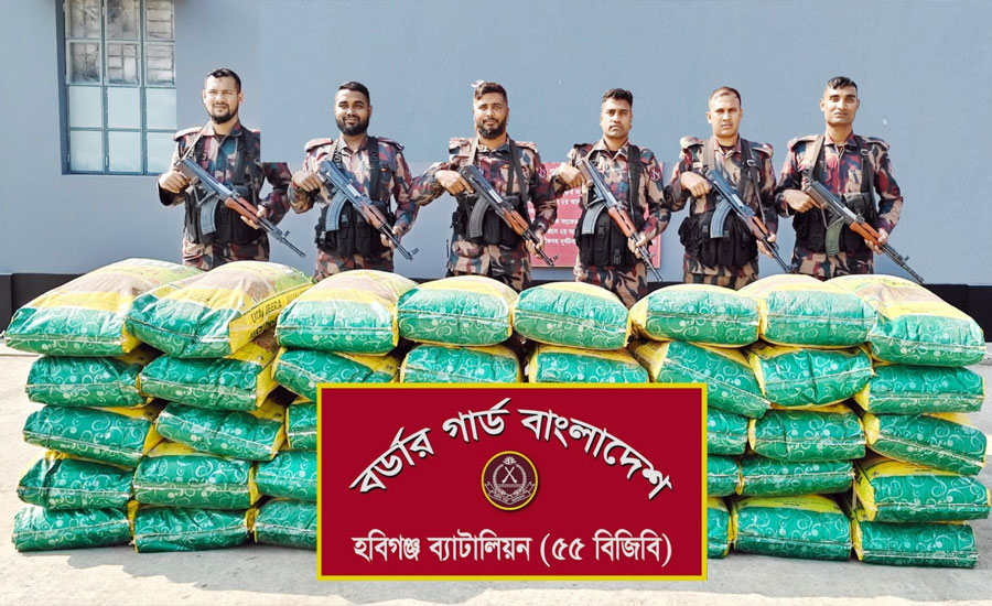 মাধবপুরে পাথরের নিচে লুকানো ছিল ভারতীয় জিরা 