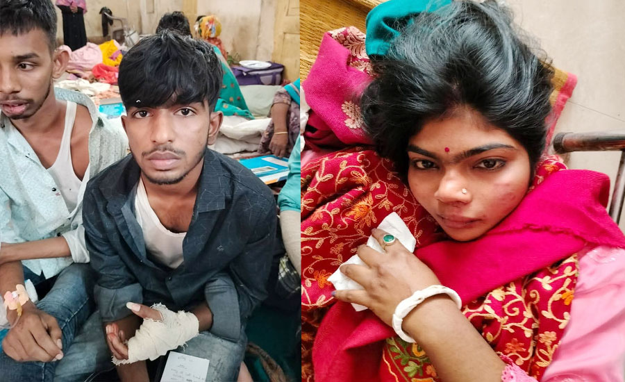 যশোর চৌগাছায় বর যাত্রীবাহী বাস খাদে নারী-শিশুসহ আহত ১২