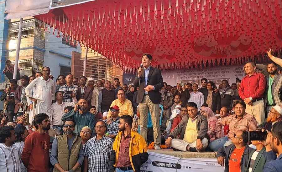 ঘাটাইলে স্বতন্ত্র প্রার্থীর নির্বাচনী জনসভা 