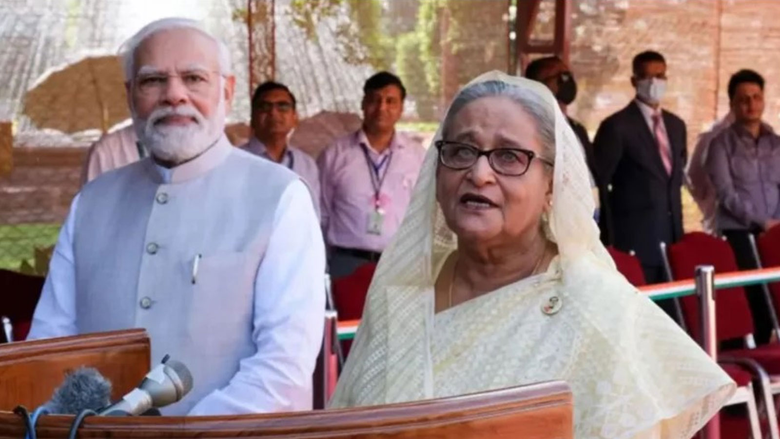 ভারত শেখ হাসিনার রেকর্ড করা ভাষণ বাজাতে দিল কেন?