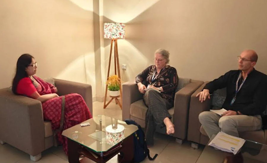 ইইউ নির্বাচন পর্যবেক্ষক দলের সঙ্গে রুমিন ফারহানার সৌজন্য সাক্ষাৎ