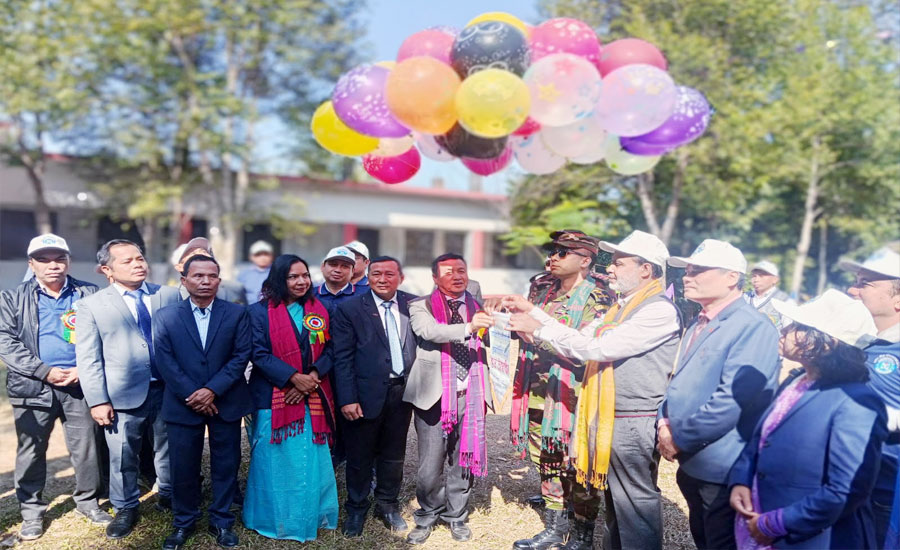 খেলাধুলায় প্রাণ ফিরে পেল দীঘিনালা সরকারি ডিগ্রি কলেজ ক্যাম্পাস