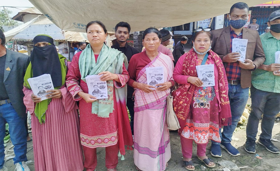 নির্বাচনী প্রচারণায় জুঁই চাকমার কাপ্তাই উপজেলায় জনসংযোগ ও পথসভা