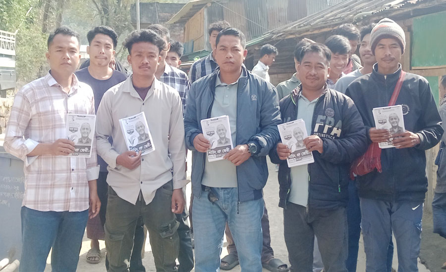 গণসংযোগ ও লিফলেট বিতরণে নির্বাচনী মাঠে তুঙ্গে প্রচারণা