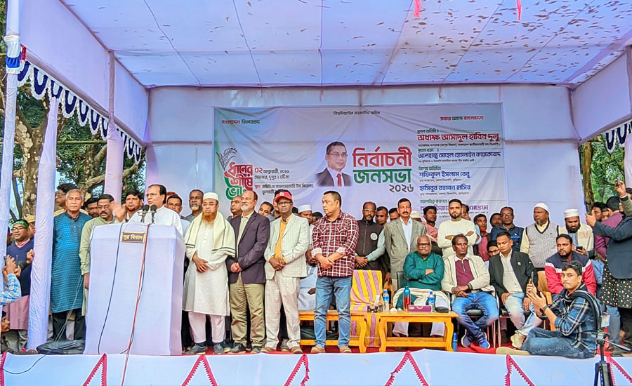 ফুলবাড়ীতে ধানের শীষের নির্বাচনি জনসভা অনুষ্ঠিত