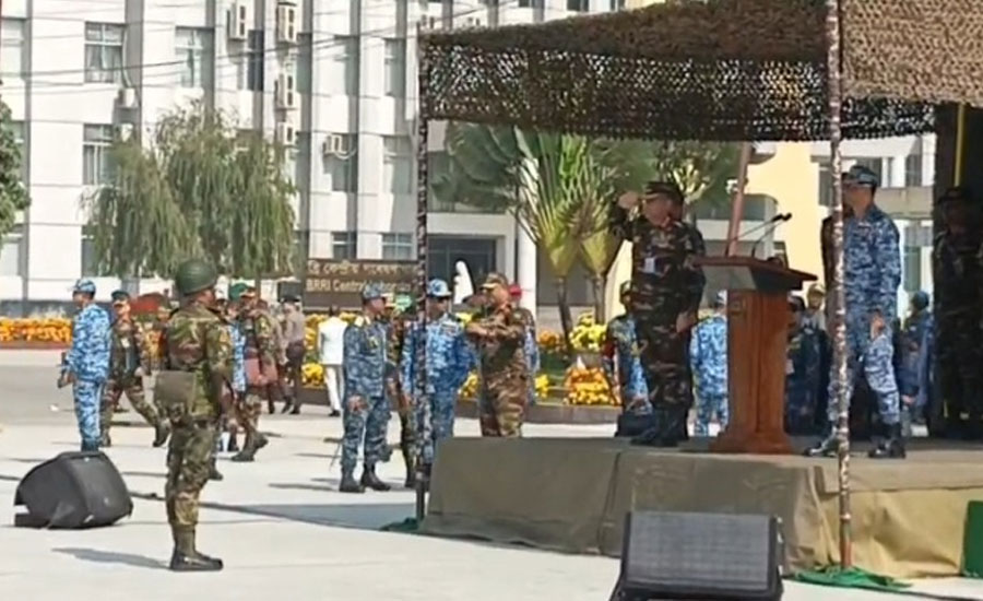 ত্রয়োদশ নির্বাচন কেন্দ্রীক গাজীপুর জেলা পরিদর্শন ও মতবিনিময় সভায় সেনা, নৌ ও বিমান বাহিনী প্রধান