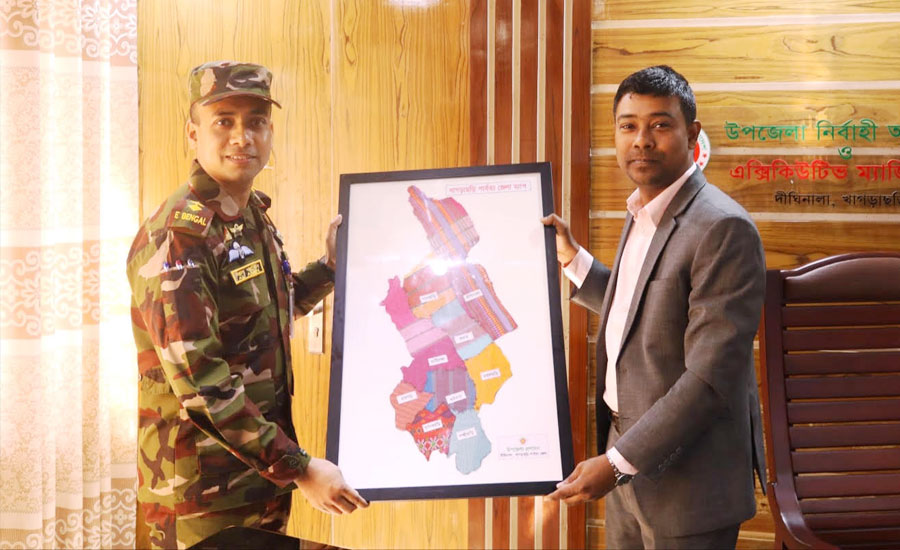 দীঘিনালায় ভোট নিরাপত্তায় সেনাবাহিনীর সার্বক্ষণিক তত্ত্বাবধান