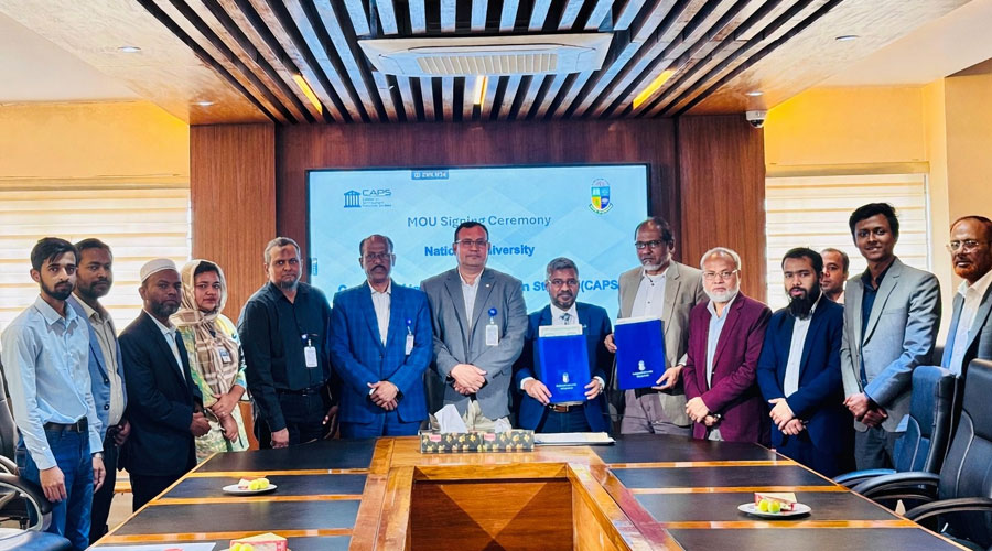 বায়ুদূষণ গবেষণা ও সচেতনতা বৃদ্ধিতে ক্যাপস ও জাতীয় বিশ্ববিদ্যালয়ের সমঝোতা