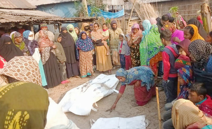 নাটোরে আগুনে পুড়ে মা-মেয়ের মৃত্যু