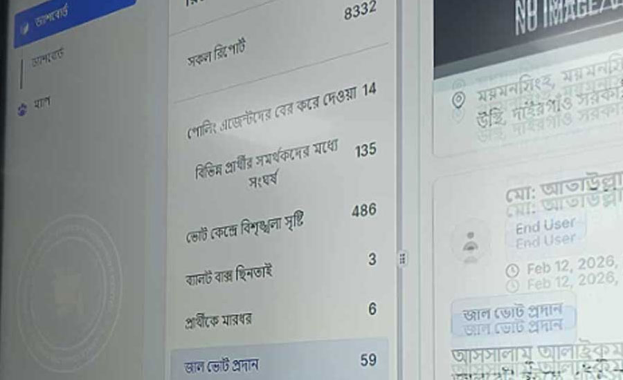 দুপুর ২টা পর্যন্ত সারাদেশে ৪৮৬টি বিশৃঙ্খলা, জালভোট ৫৯টি