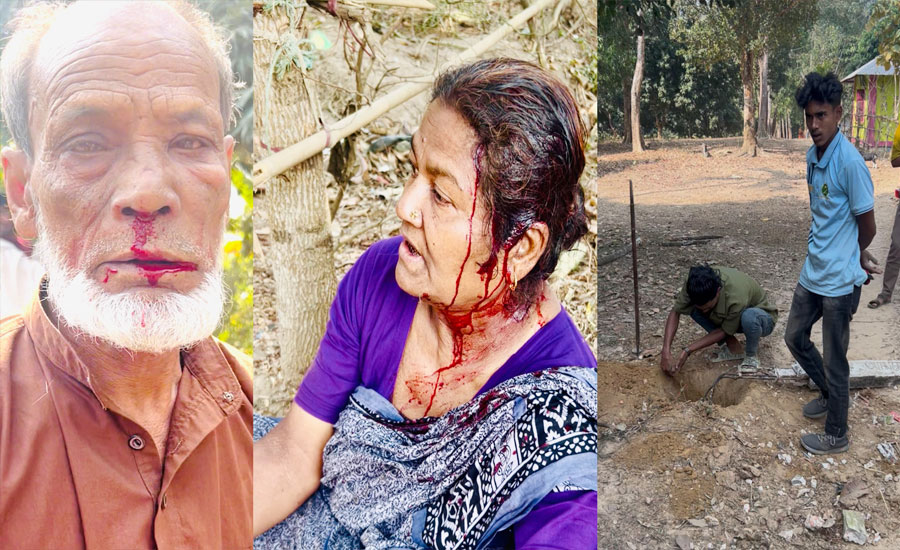 গুইমারায় বসতভিটায় অনধিকার প্রবেশকে কেন্দ্র করে হামলা: একই পরিবারের ৪ জন আহত