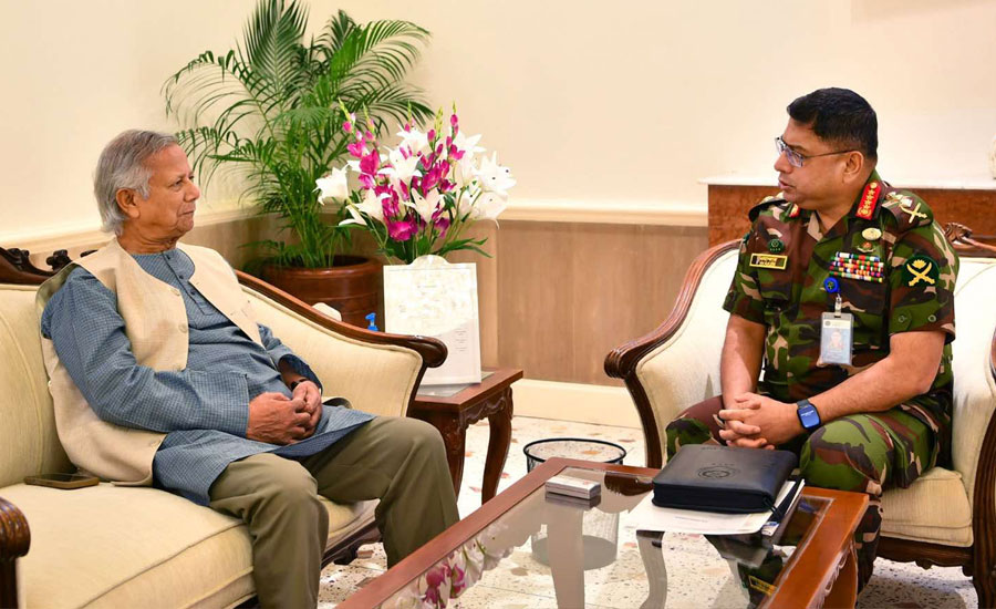 প্রধান উপদেষ্টা ও সেনাপ্রধানের বিদায়ি সাক্ষাৎ