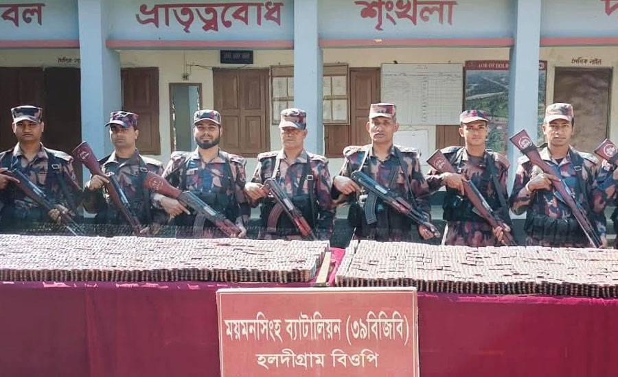 শেরপুরের ঝিনাইগাতী সীমান্তে ৩ কোটি টাকার ভারতীয় ওষুধ জব্দ