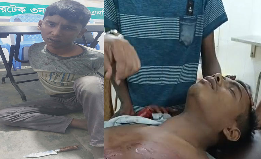 সোনারগাঁয়ে মোবাইল চুরির আখ্যা দেওয়ায় ৫ জনকে কুপিয়ে জখম,গণপিটুনি দিয়ে পুলিশে সোপর্দ