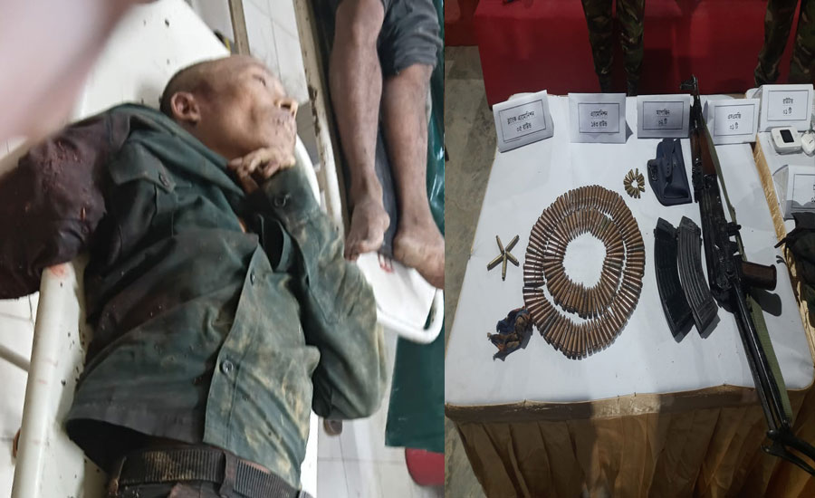 রুমায় সড়কের সেনাবাহিনীর সঙ্গে সশস্ত্র গোষ্ঠীর (জেএসএস) গোলাগুলি,নিহত ১