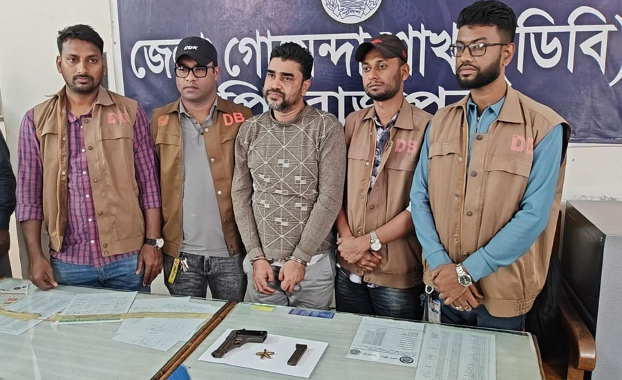‎পিরোজপুরে বিদেশী পিস্তল সহ একজনকে গ্রেপ্তার
