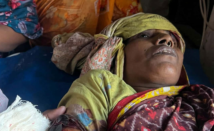 দুমকীতে জমি সংক্রান্ত বিরোধে কুপিয়ে আহত - ৫