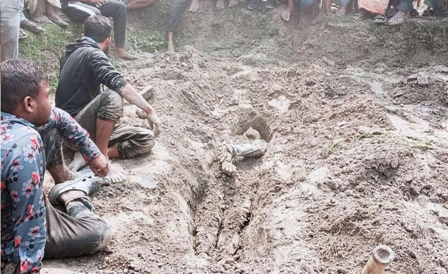 তারাগঞ্জে নিখোঁজের ৩ দিন পর আলু ক্ষেতে মিলল ইলেকট্রিশিয়ানের মরদেহ