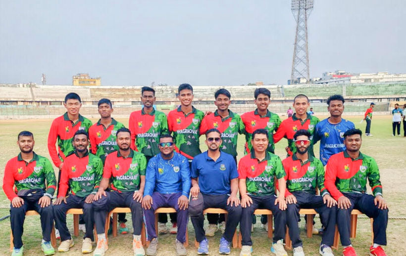 মাদারীপুরকে ৫ উইকেটে হারিয়ে গ্রুপ চ্যাম্পিয়ন হওয়ার দৌড়ে এগিয়ে পাহাড়ি দল