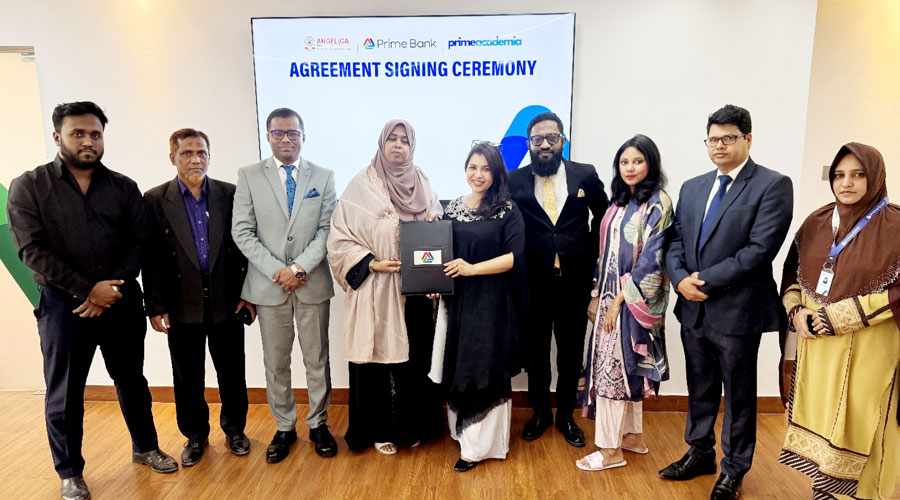 প্রাইম ব্যাংক ও অ্যাঞ্জেলিকা ইন্টারন্যাশনাল স্কুলের মধ্যে চুক্তি