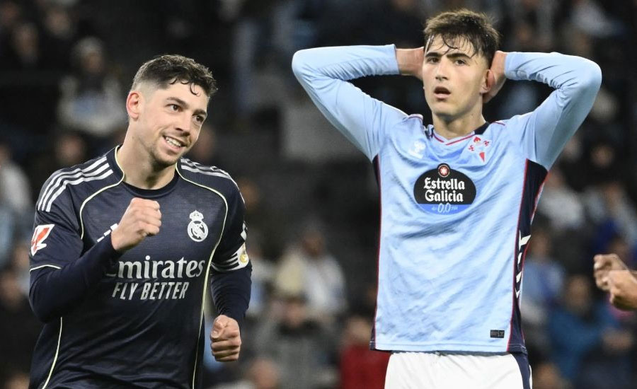 শেষ মুহূর্তের গোলে সেল্তাকে হারিয়ে বার্সাকে চাপে ফেলল রিয়াল