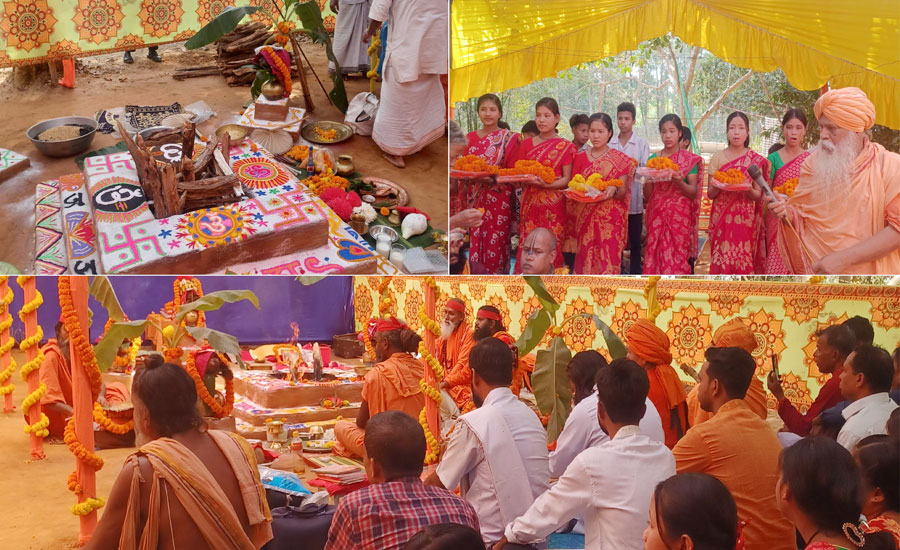 বাঙ্গালহালিয়াতে সনাতন ঋষি আশ্রমের ৩৯তম প্রতিষ্ঠা বার্ষিকী সম্পূর্ণ