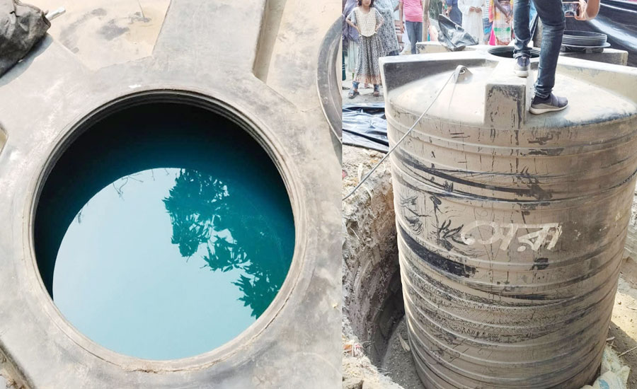 পানির ট্যাংকে মিলল ১০ হাজার লিটার জ্বালানি তেল