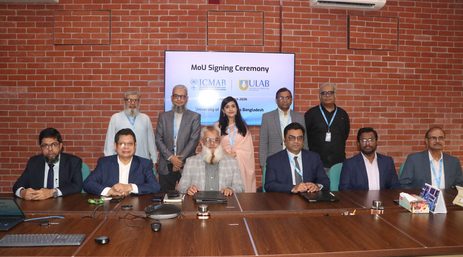 একাডেমিক সহযোগিতা জোরদারে আইসিএমএবি ও ইউল্যাব'র স্বাক্ষর