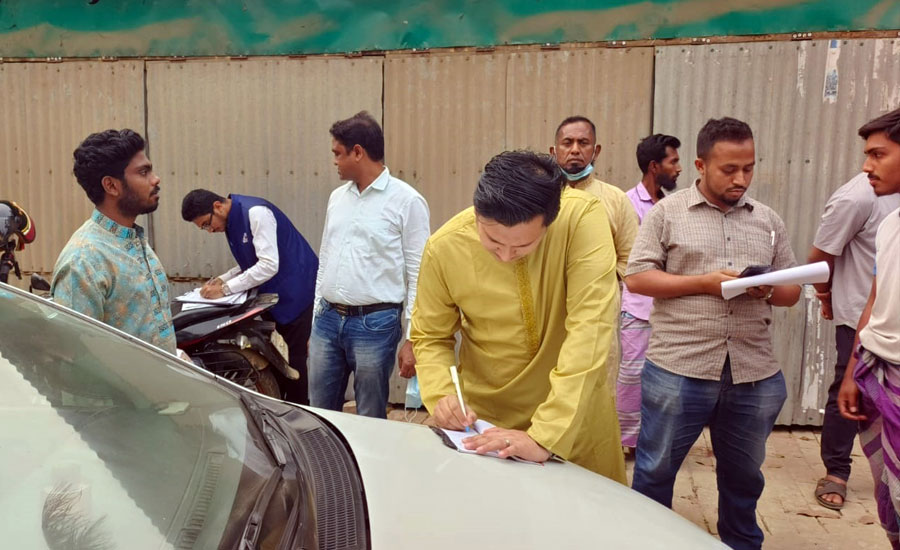 ময়মনসিংহে মেসার্স আশরাফ ফিলিং স্টেশনকে ১০ হাজার টাকা জরিমানা