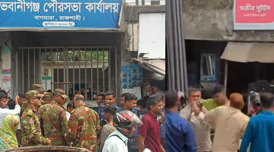 ভবানীগঞ্জ পৌরসভায় দুস্থদের চাল বিতরণ নিয়ে সংঘর্ষ 