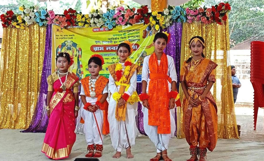 দুর্গাপুরে রাম নবমী পুজা অনুষ্ঠিত