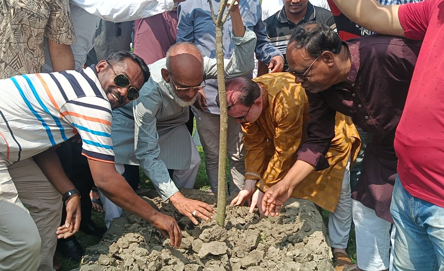 পিরোজপুরে বৃক্ষরোপণ কর্মসূচির উদ্বোধন, সড়কের ধারে ১০ হাজার গাছ লাগানোর পরিকল্পনা