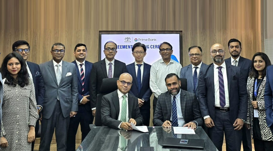 টয়োটার গাড়ি ক্রয়ে বিশেষ সুবিধা পাবেন প্রাইম ব্যাংকের গ্রাহক
