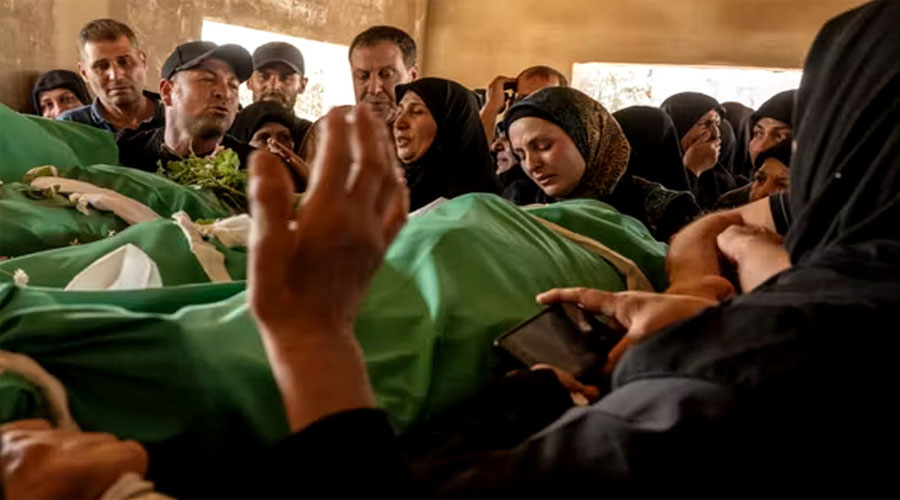 লেবাননে জানাজার নামাজে ইসরায়েলি বিমান হামলা, নিহত ১০