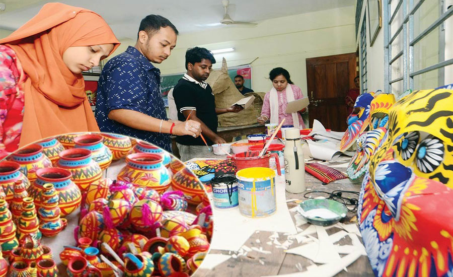 বৈশাখীতে রঙের ছোঁয়ায় রাঙাবে বগুড়ার সাংস্কৃতিক অঙ্গনগুলো