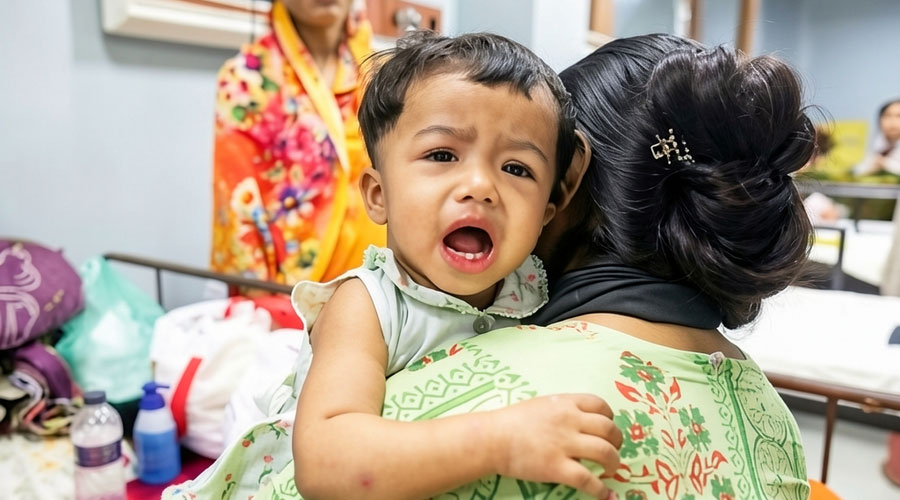 ২৪ ঘণ্টায় হাম ও উপসর্গ নিয়ে আরও ৭ শিশুর মৃত্যু