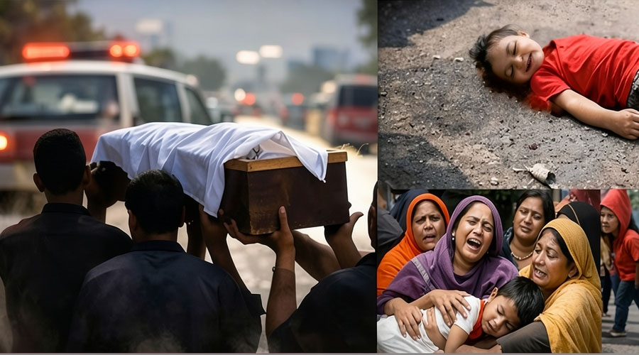 সাতক্ষীরায় সড়ক দুর্ঘটনা শিশুর মৃত্যু 