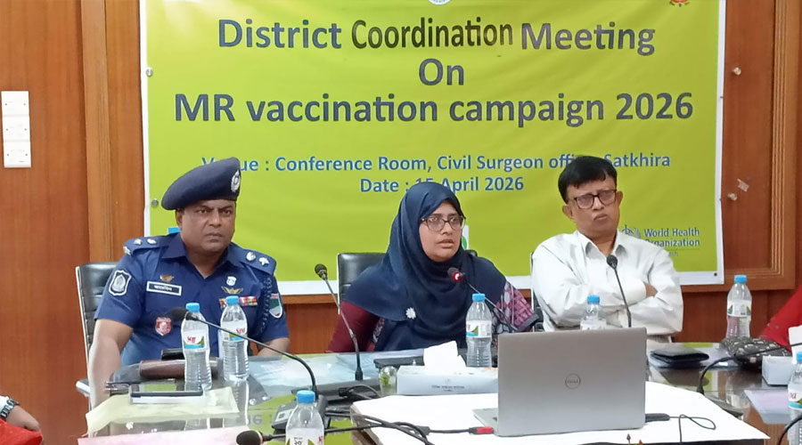 সাতক্ষীরায় ২০ এপ্রিল থেকে  ১,৭৭,১৫২ শিশুকে দেওয়া হবে হাম-রুবেলা টিকা