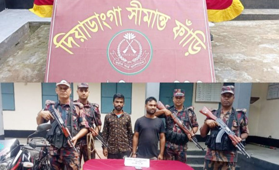 সীমান্তে বিজিবির অভিযানে ৫৬ লাখ টাকার ভারতীয় পণ্য জব্দ, আটক ২