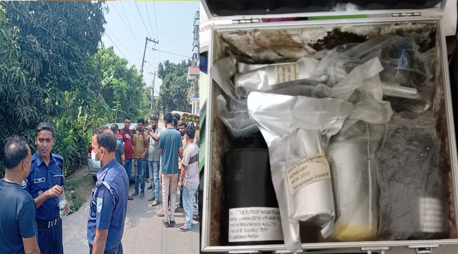 সোনারগাঁয়ে তেলের গাড়ি ডাকাতির সূত্রে যৌথ  অভিযান, সাউন্ড গ্রেনেডসহ অস্ত্র উদ্ধার