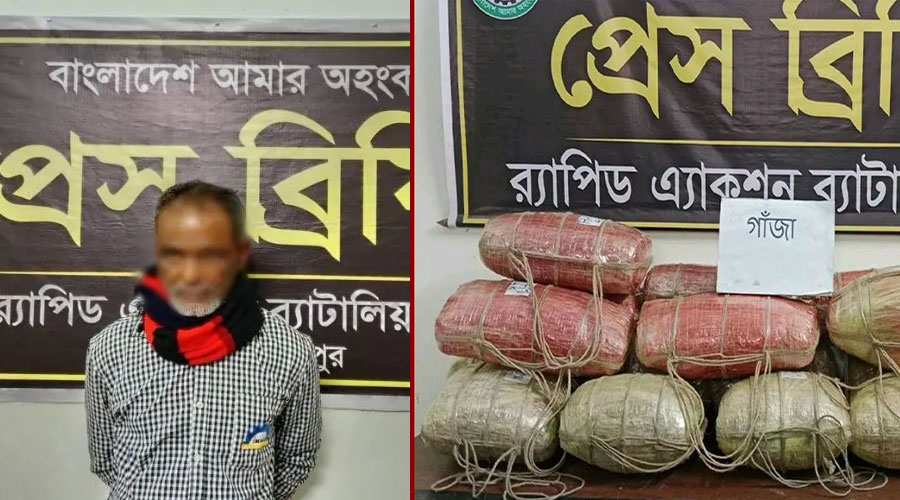 ফুলবাড়ীতে র‌্যাবের অভিযানে ২ মণ গাঁজাসহ মাদক ব্যবসায়ী গ্রেফতার