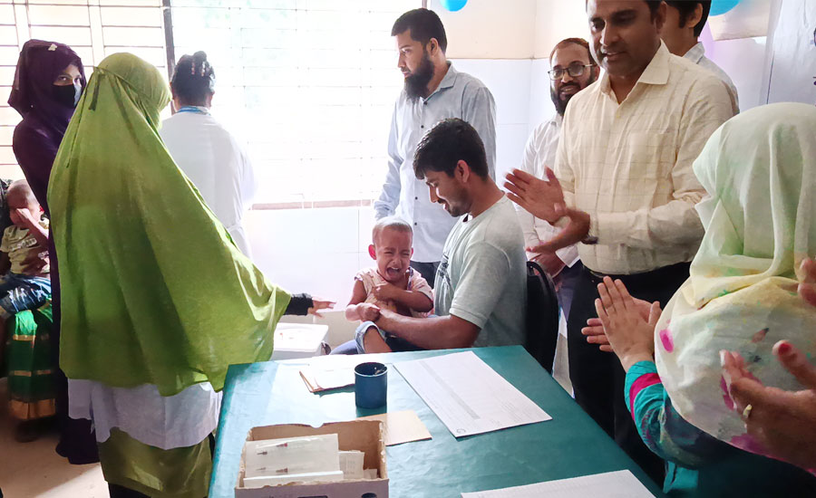 রাজারহাটে জরুরি হাম টিকাদান ক্যাম্পেইন ২০২৬-এর শুভ উদ্বোধন