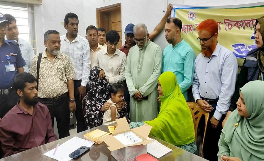 যশোরে শুরু হাম-রুবেলা টিকাদান কর্মসূচি শুরু