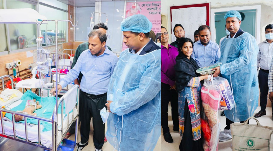 চট্টগ্রামে ফেলে যাওয়া মা-নবজাতকের পাশে ডিসি জাহিদ