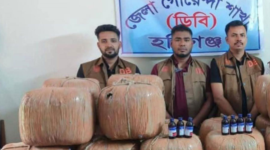 হবিগঞ্জে ডিবির অভিযানে ১২৯ কেজি গাঁজা ও মাদকসহ নারী গ্রেপ্তার