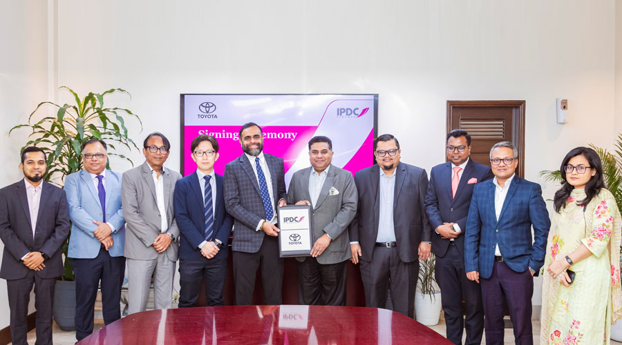 টয়োটা গাড়ি ক্রয়ে বাড়তি সুবিধা পাবেন আইপিডিসির গ্রাহকরা