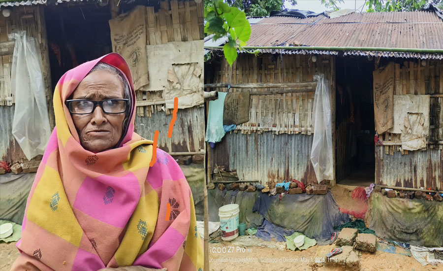 বৃষ্টিতে ভেজা ঘর, রোদে পুড়ে জীবন অসহায় ছাহেরা বেগমের করুণ বাস্তবতা