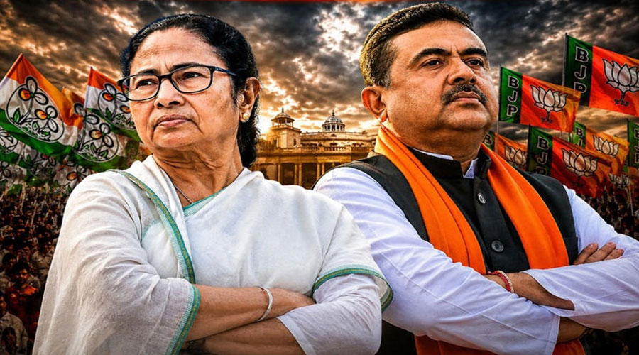 পশ্চিমবঙ্গে দুই তৃতীয়াংশ আসনে এগিয়ে বিজেপি, পরাজয় মানতে নারাজ মমতা
