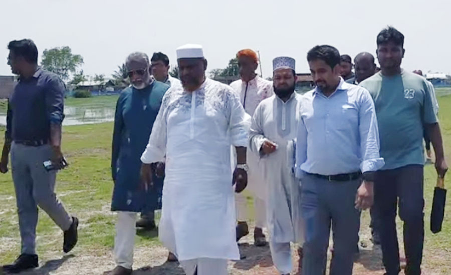 পাইকগাছায় ফায়ার সার্ভিস স্টেশন নির্মাণস্থল পরিদর্শন এমপি আজাদের 