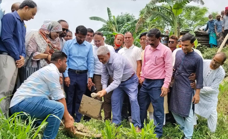 ধামরাইয়ে বাসাইল বিল–বংশী নদী সংযোগ খাল খনন উদ্বোধন করলেন সংসদ সদস্য